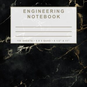 Engineering Notebook: Marble Series (Black)