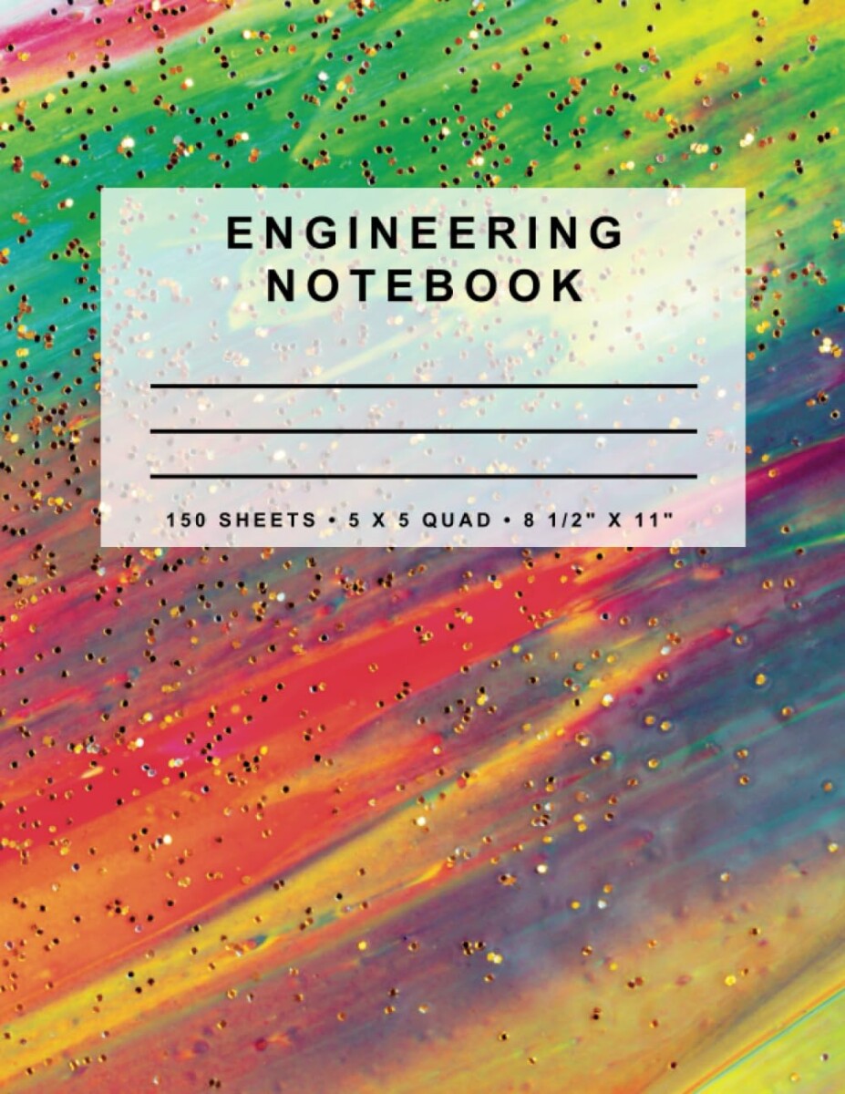 Engineering Notebook: Glitter Series (Fire & Ice)