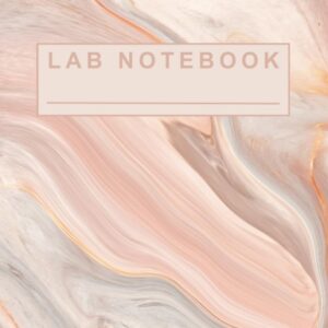 Lab Notebook: Pink & Gray Marble