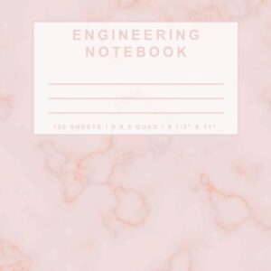 Engineering Notebook: Marble Series (Pink)