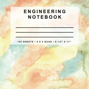 Engineering Notebook: Watercolor Series (Wind)
