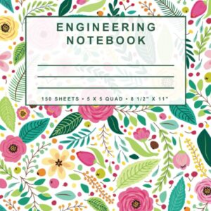 Engineering Notebook: Floral Series (No. 1)