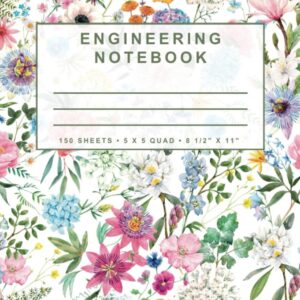 Engineering Notebook: Floral Series (No. 3)