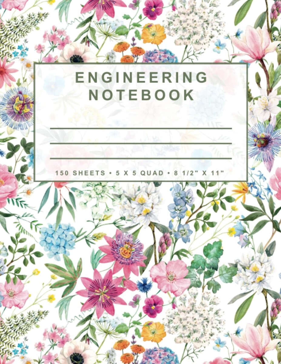 Engineering Notebook: Floral Series (No. 3)