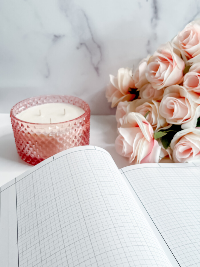 Interior grid pages of the Professional engineering notebook with table of contents